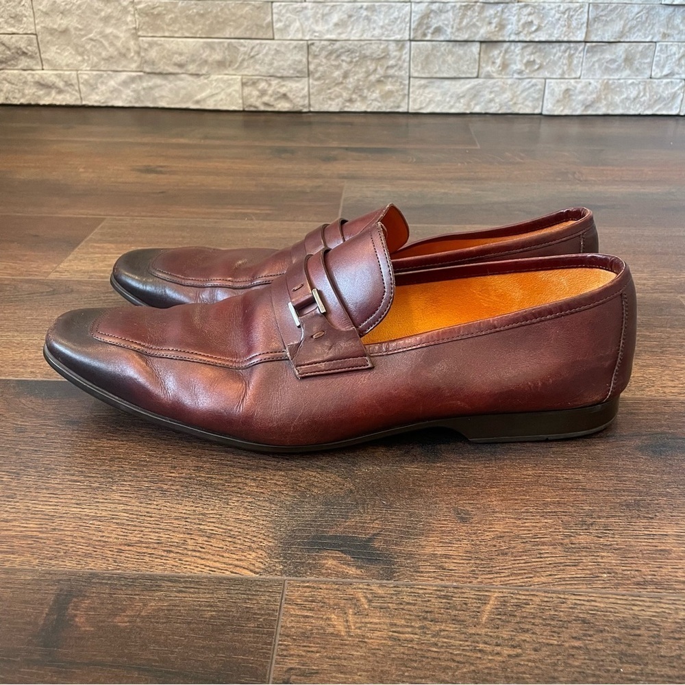 Magnanni Men's Brown Leather Dress Shoes Size 11.5 - Picture 11 of 11